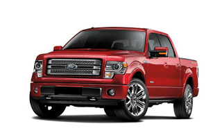 Red 2013 Ford F-150 Limited