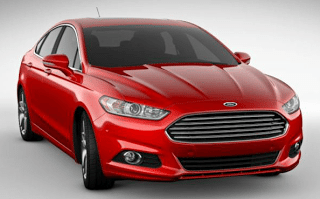 2013 Ford Fusion ruby red