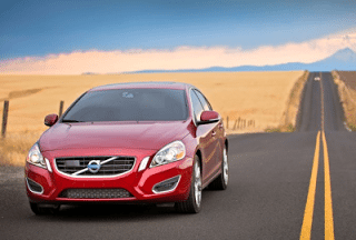 2011 Volvo S60 red country road