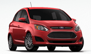 2013 Ford C-Max Ruby Red front angle