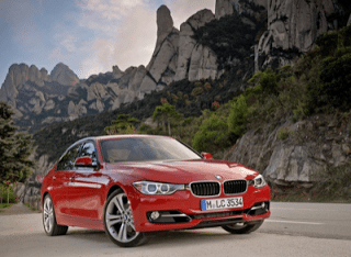 2012 BMW 3-Series red front three quarter