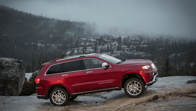 2014 Jeep Grand Cherokee red