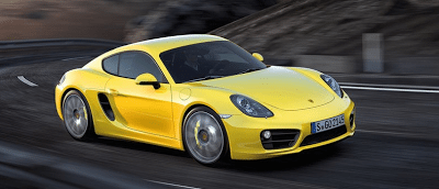 2014 Porsche Cayman yellow