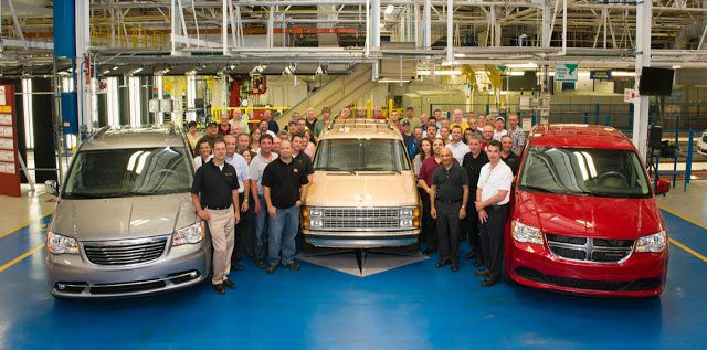 2013 Chrysler minivan assembly anniversary Windsor