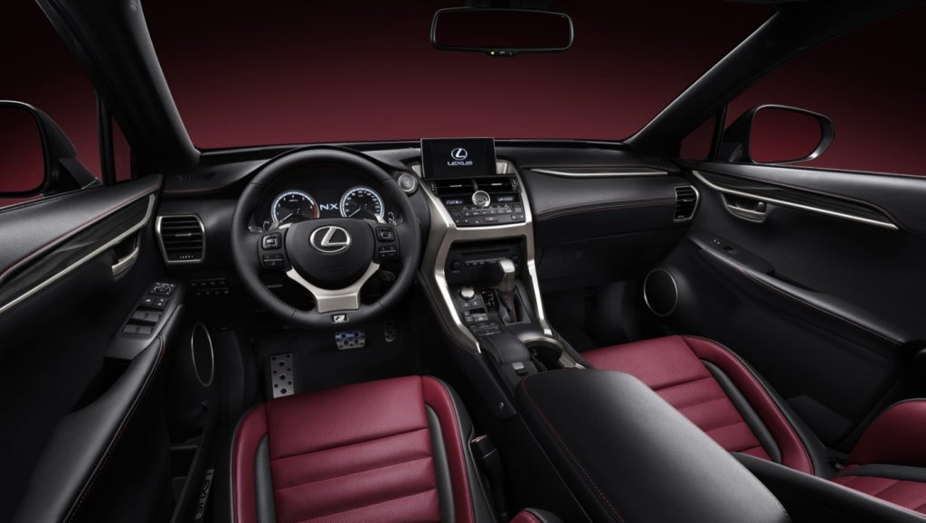 2015 Lexus NX interior red