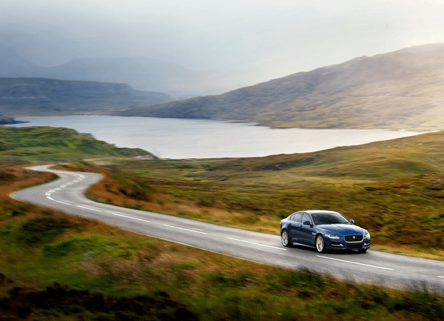 2016 Jaguar XE blue