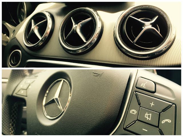 2015 Mercedes-Benz GLA250 4Matic interior collage
