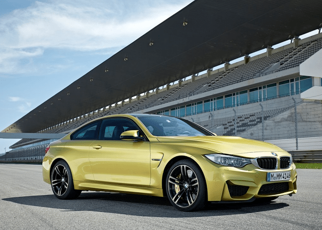 2015 BMW M4 coupe yellow