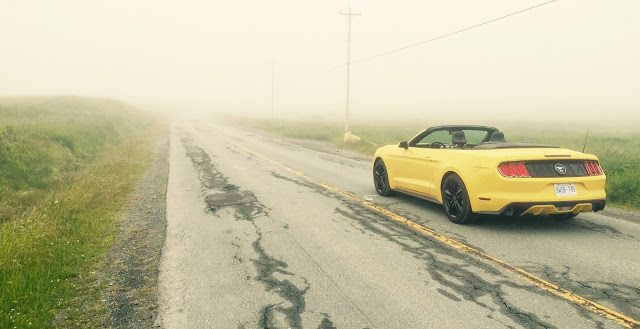2015 Ford Mustang EcoBoost Convertible yellow