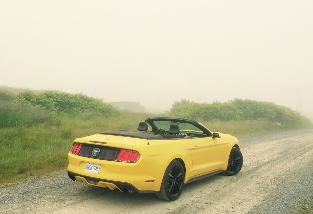 2015 Ford Mustang Convertible yellow black wheels