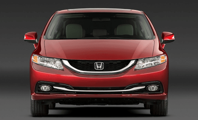 2013 Honda Civic sedan red front