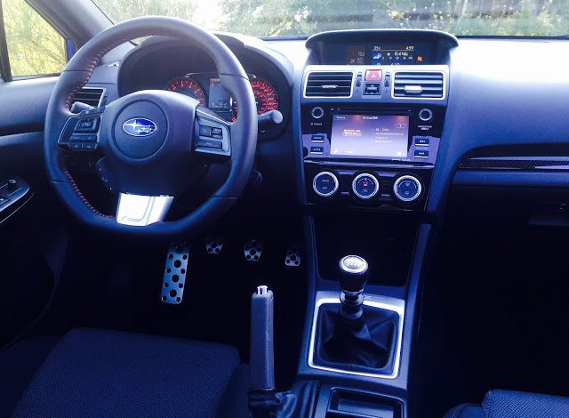 2016 Subaru WRX Sport Package interior