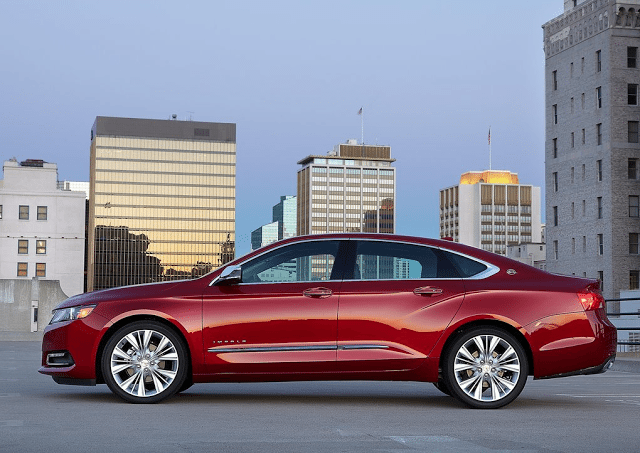 2014 Chevrolet Impala red profile