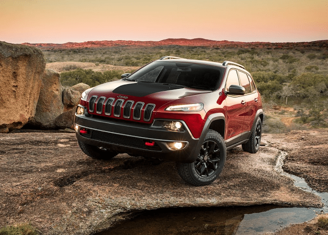 2015 Jeep Cherokee Trailhawk red