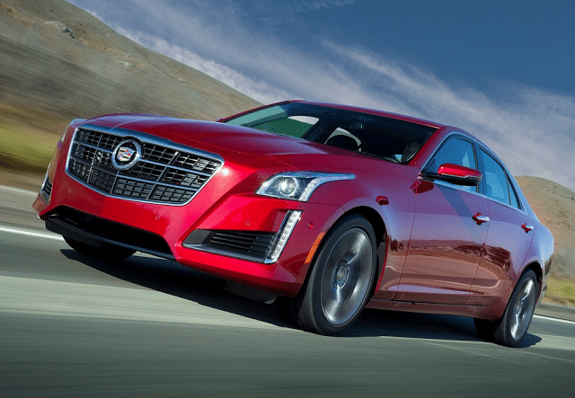 2014 Cadillac CTS red