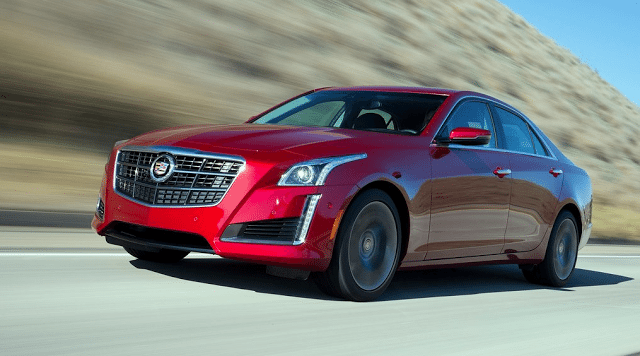 2015 Cadillac CTS red