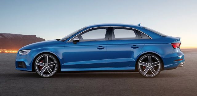 2017 Audi S3 sedan blue