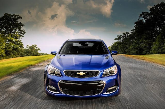 2016 Chevrolet SS front blue