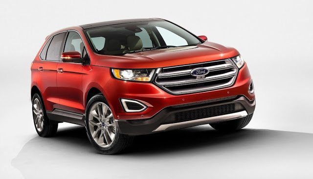 2016 Ford Edge red