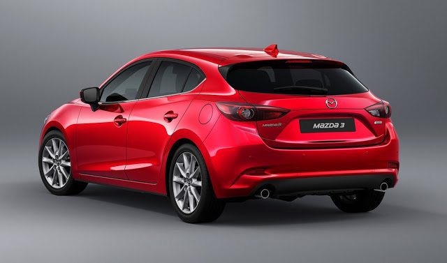 2017 Mazda 3 Sport red