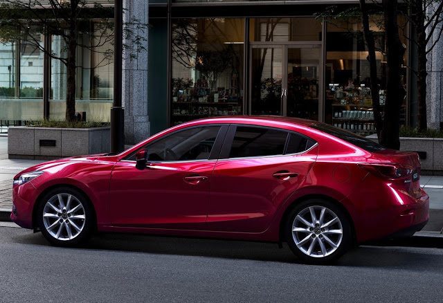 2017 Mazda 3 sedan red