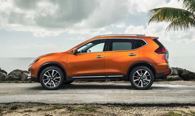 2017 Nissan Rogue orange