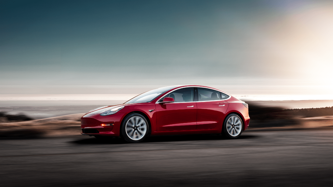 Tesla Model 3 - image courtesy <a href="https://www.tesla.com/presskit?redirect=no">Tesla Press Kit</a>