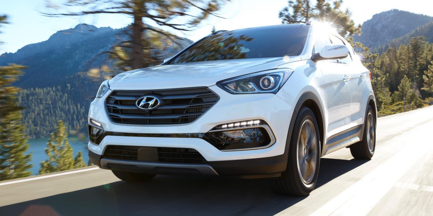Hyundai Santa Fe, one of Hyundai's top selling vehicles in calendar year 2017