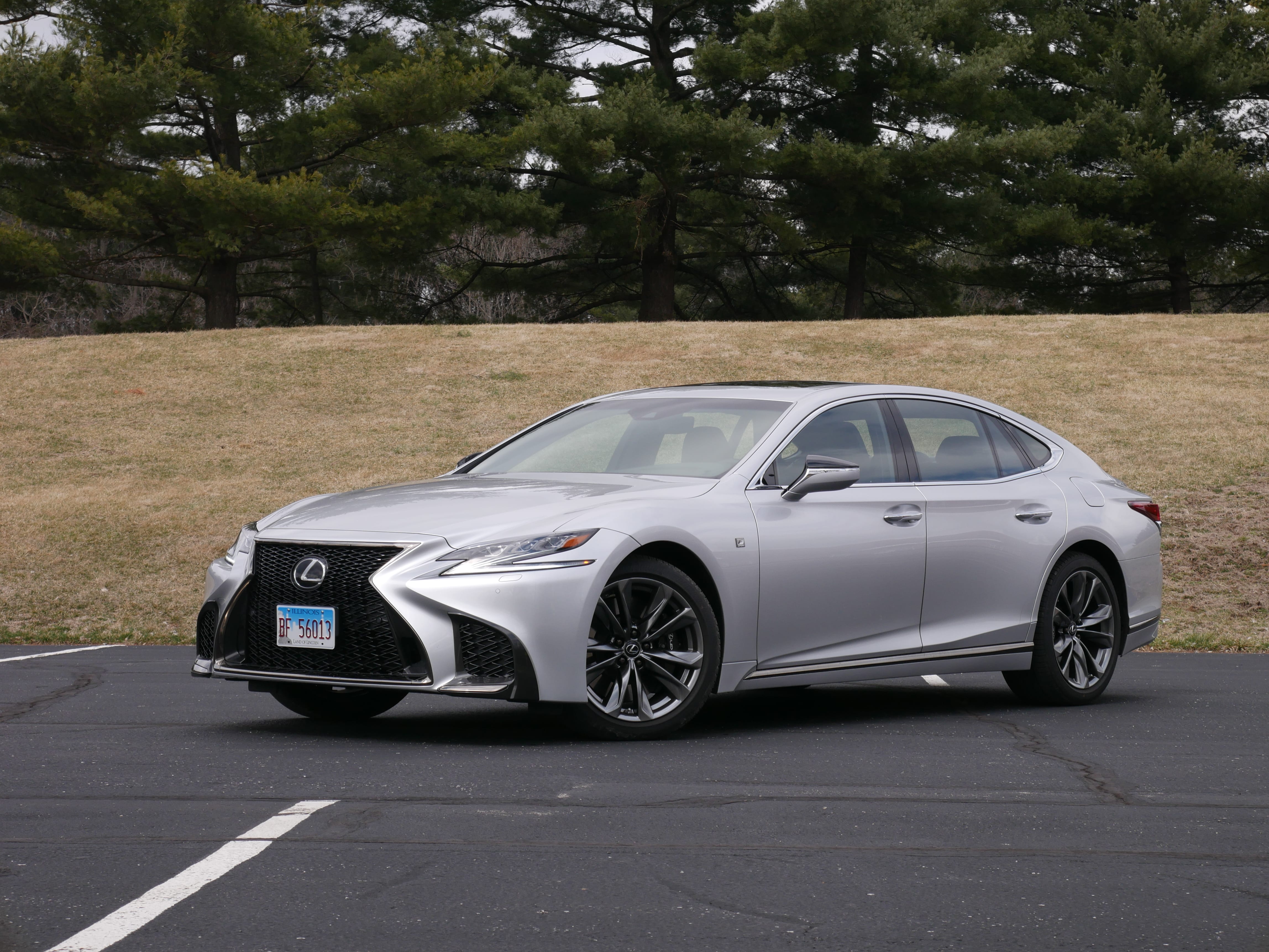 2019 Lexus LS 500 F Sport front three-quarter view