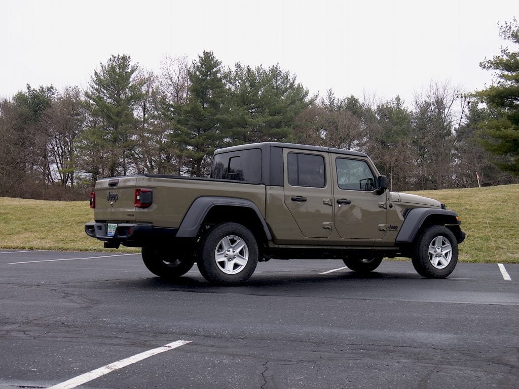 2020 Jeep Gladiator rear three quarter