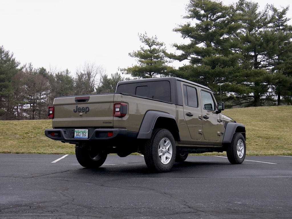 2020 Jeep Gladiator rear three quarter