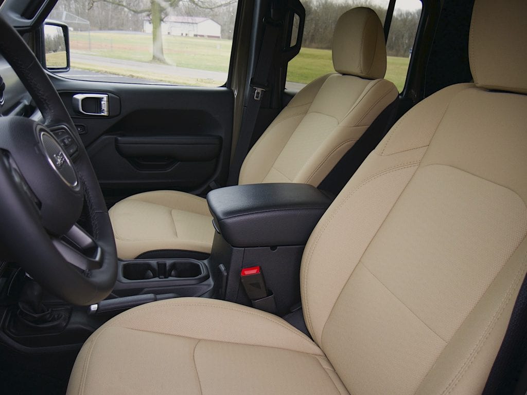 2020 Jeep Gladiator front seats