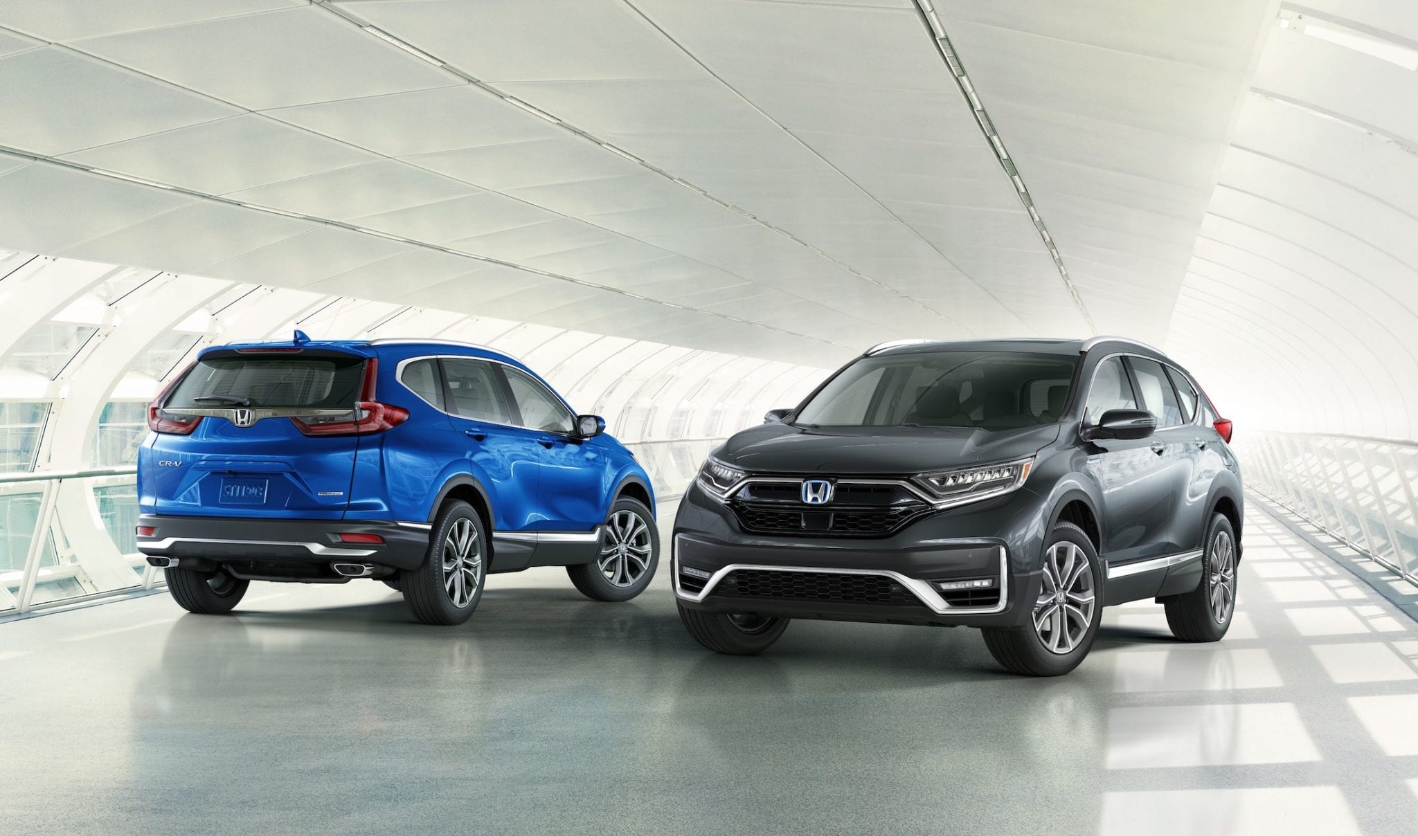 2020 Honda CR-V (blue) & CR-V Hybrid