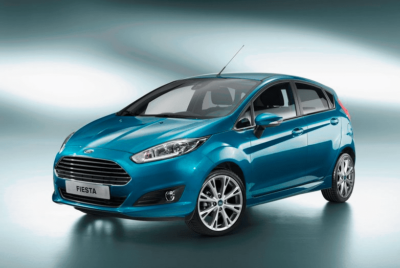 Blue Ford Fiesta