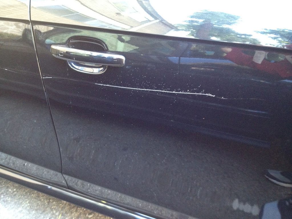Keyed car door on Audi