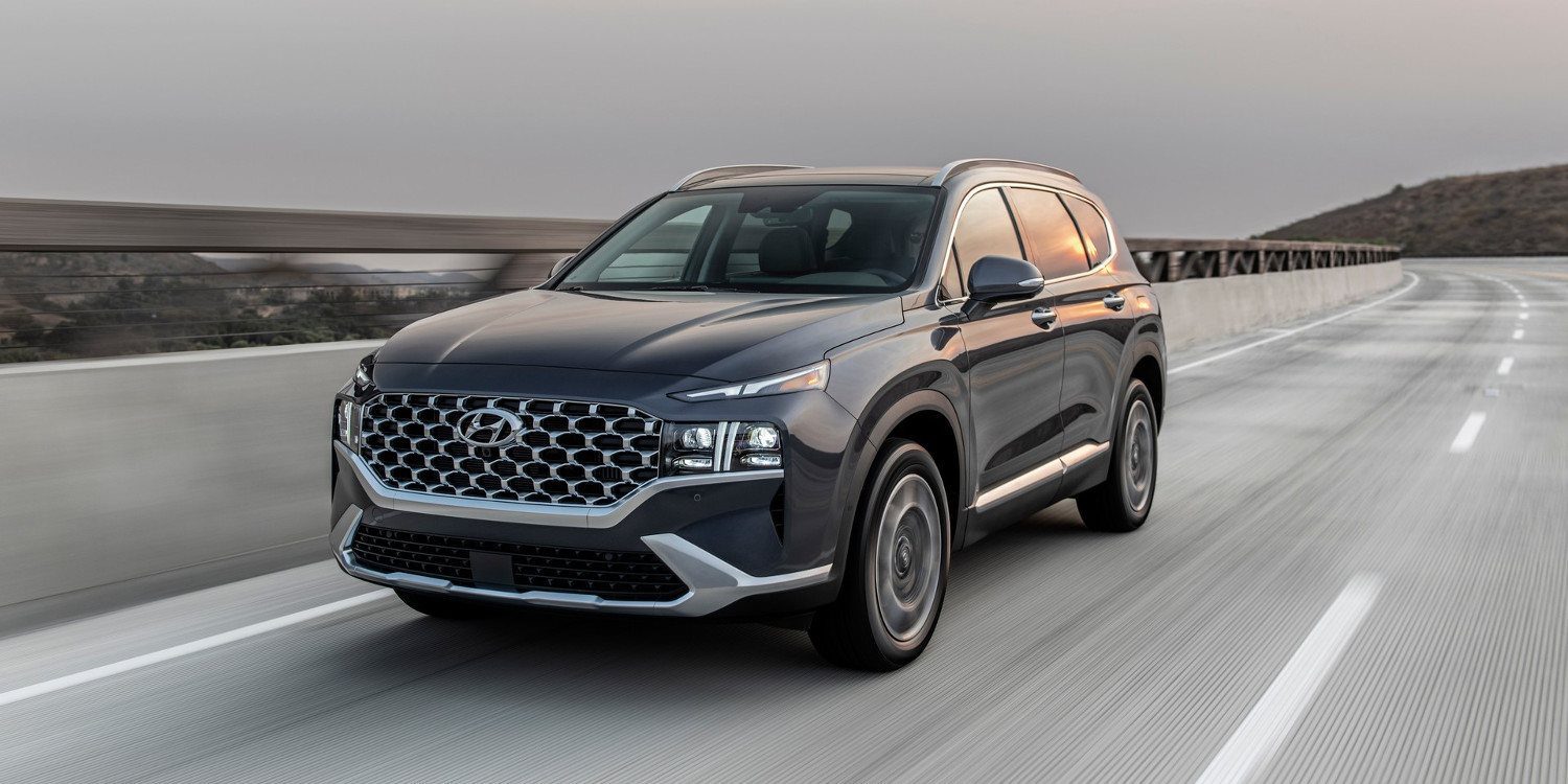 Grey 2021 Hyundai Santa Fe SUV 