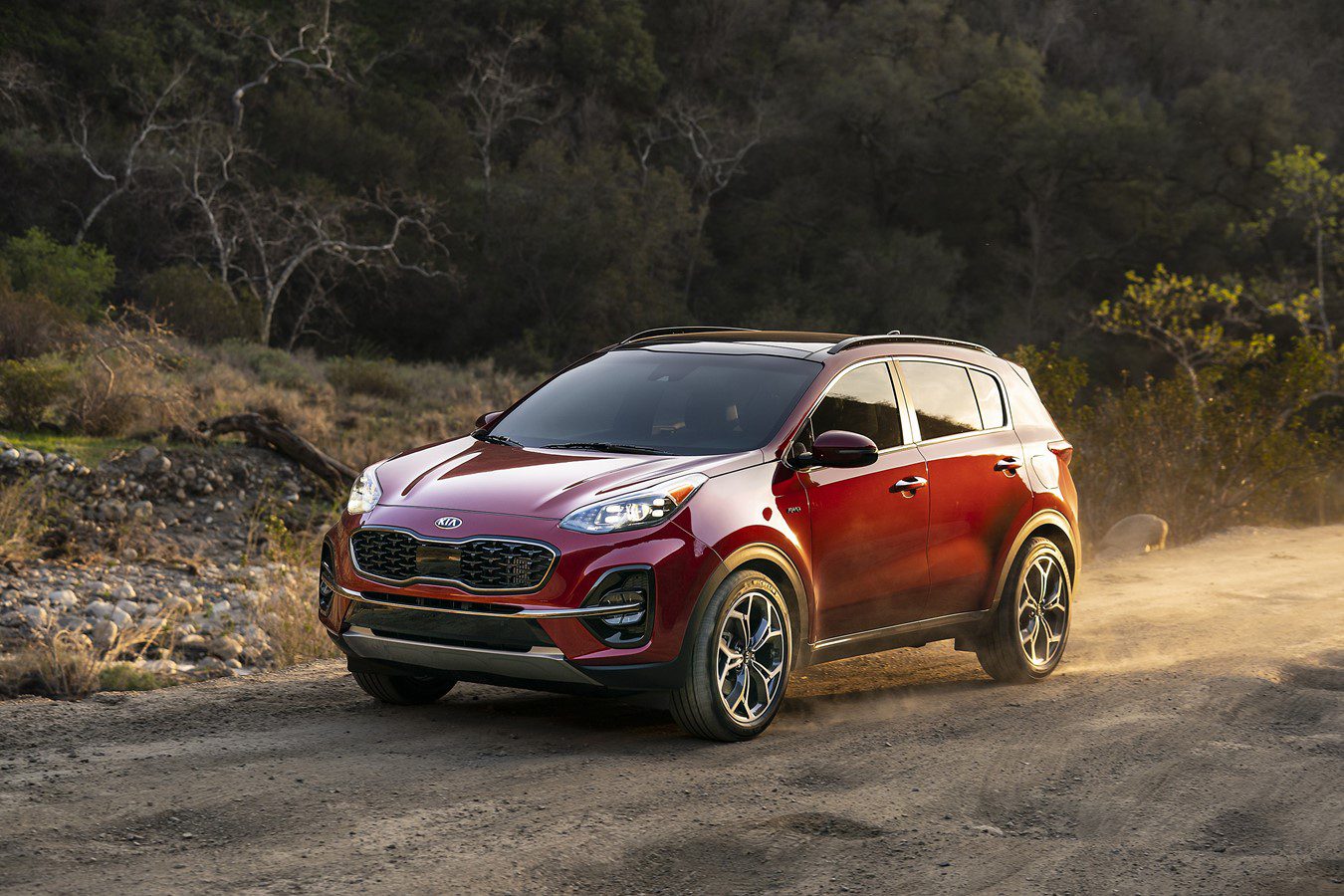 Red 2021 KIA Sportage SUV