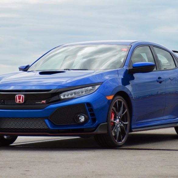 Blue Honda Civic Type R