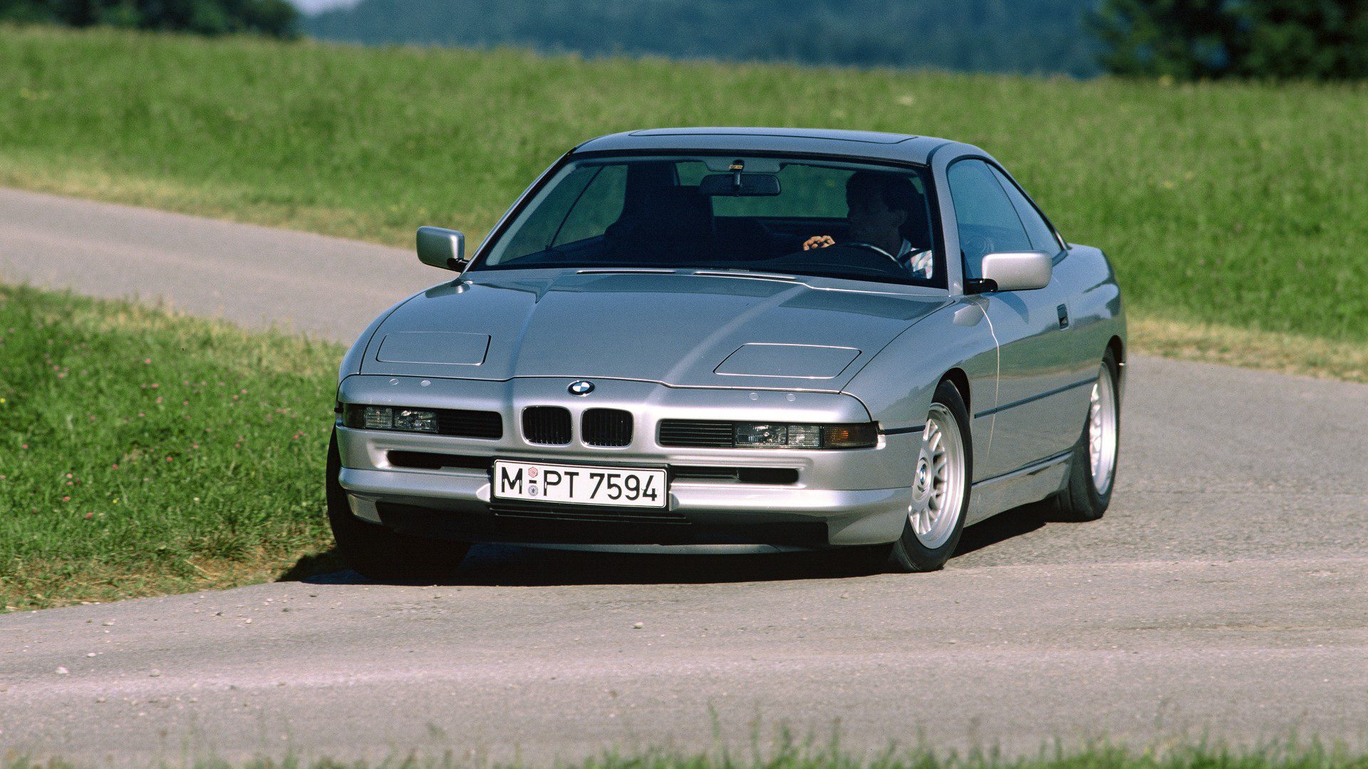 A 1990 Silver BMW 8 Series E31 Coupe