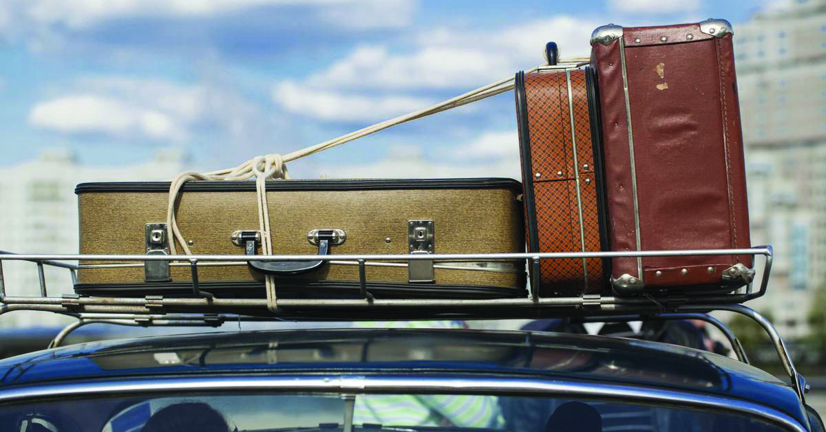 Vintage roof luggage rack