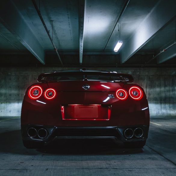 Red R35 Nissan GTR