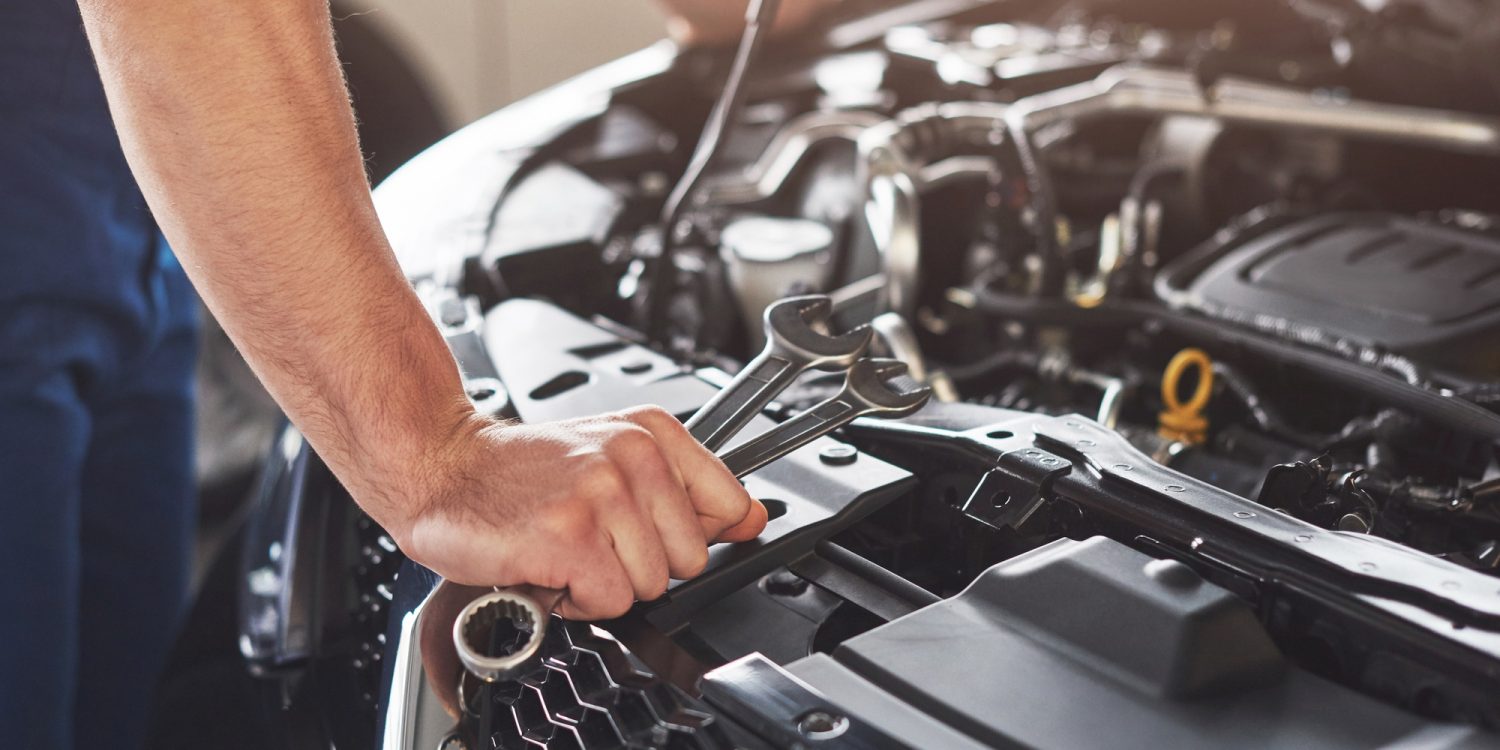 car in servicing