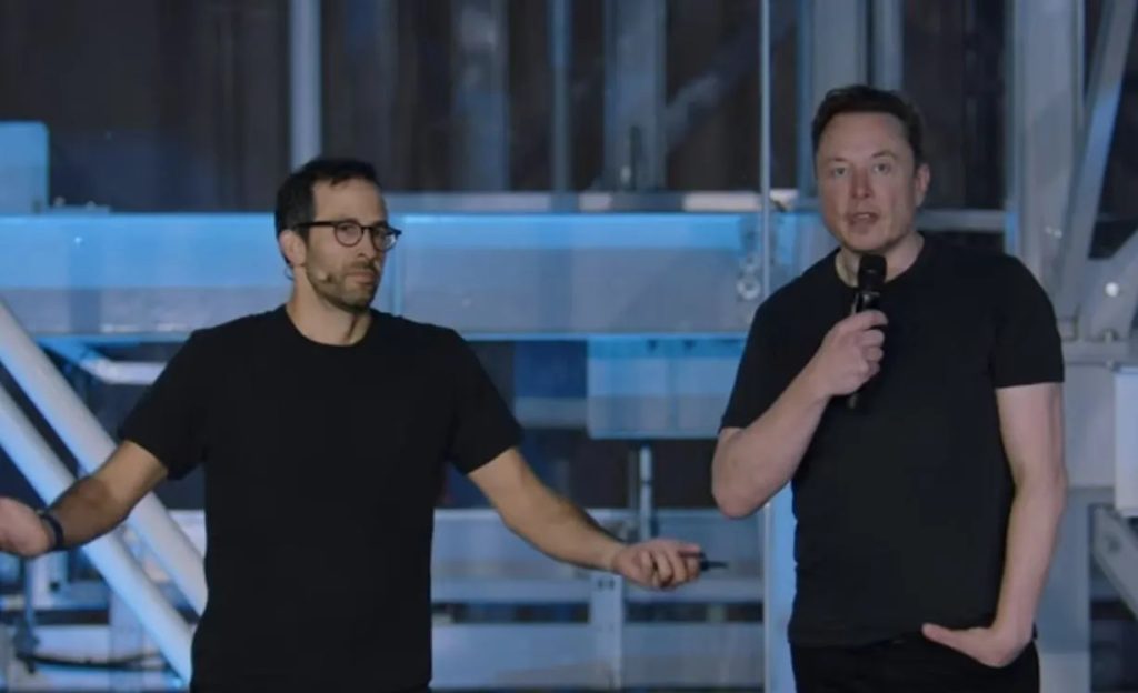 Drew Baglino and Elon Musk